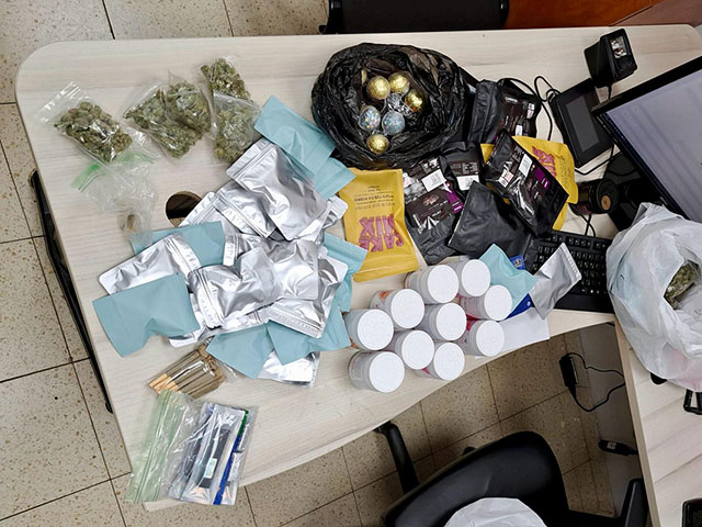 Антинаркотический рейд полиции Иерусалима: четверо арестованных, десятки кг изъятых наркотиков