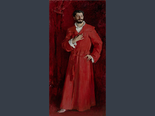 Dr Pozzi at Home, 1881. Oil paint on canvas; 201.6 x 102.2 cm