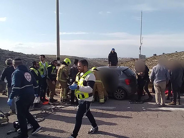 Авария в районе Мате Биньямин, множество пострадавших