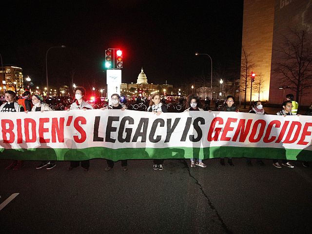 В Вашингтоне прошла пропалестинская акция: "Наследие Байдена – это геноцид"
