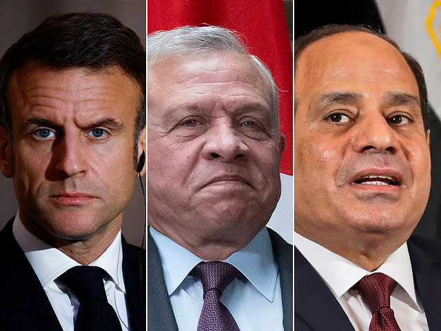 France, Jordan, and Egypt leaders call for ceasefire in Gaza