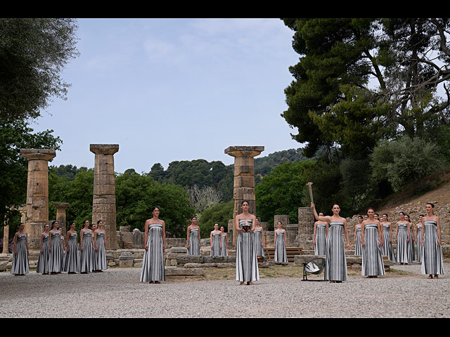 Церемония зажжения Олимпийского огня в Греции. Фоторепортаж 2024 года