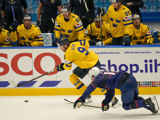 Чемпионат мира по хоккею. Шведы разгромили сборную США