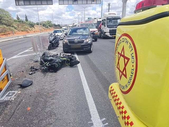 Мотоциклист погиб в результате ДТП возле развязки Лаавим в Негеве
