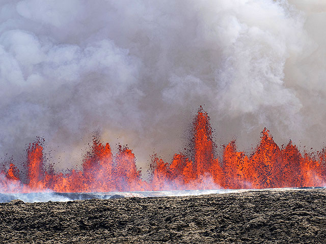 Извержение вулкана в Исландии. Фоторепортаж