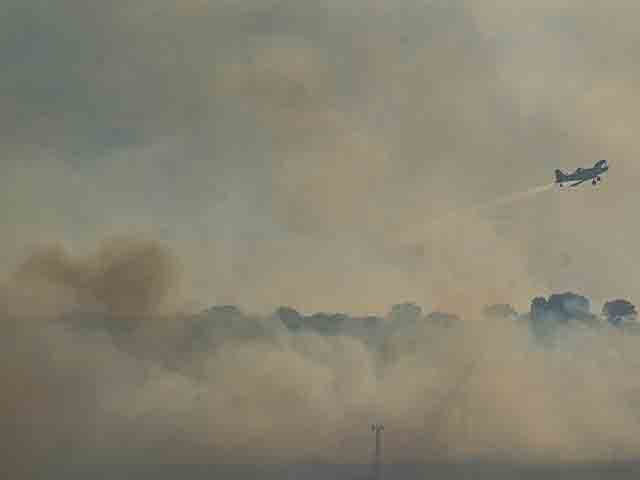 Пожар возле Кирьят-Шмоны, огонь распространяется в сторону домов
