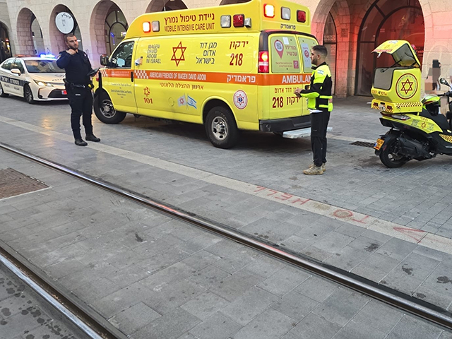 ДТП с участием трамвая в Яффо, пострадавший в тяжелом состоянии
