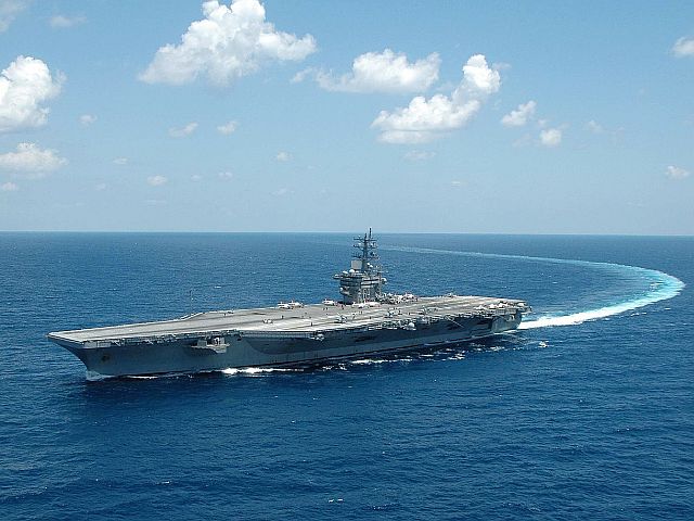 The USS Dwight D. Eisenhower Departs the Red Sea