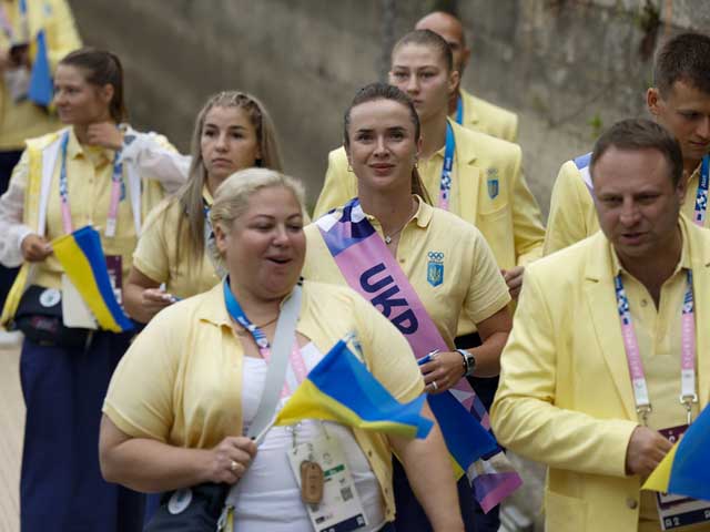 Элина Свитолина и делегация Украины