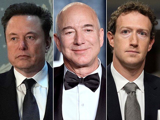 The three richest people in America according to Forbes: Musk, Bezos, Zuckerberg