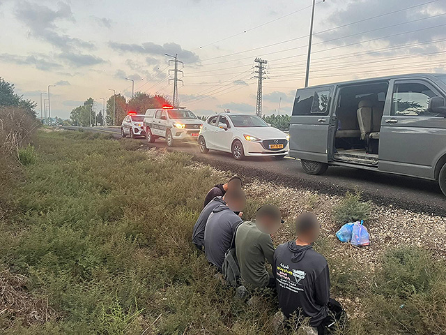 В районе Хоф а-Кармель задержаны восемь палестинских нелегалов и "нелегальная маршрутка"