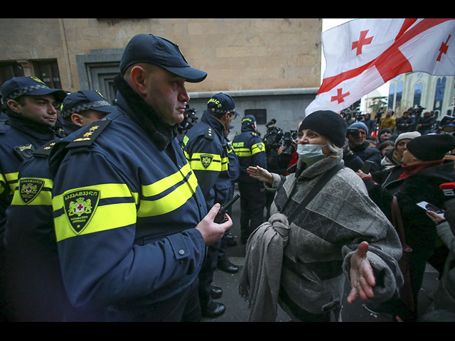 Протест оппозиции в Тбилиси. Фоторепортаж