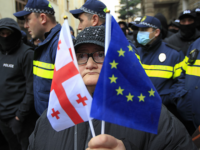 Протест оппозиции в Тбилиси. Фоторепортаж