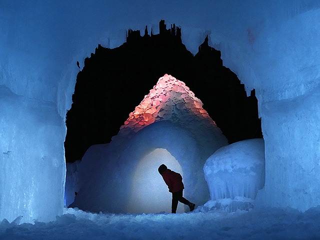 Ледяные замки Нью-Гэмпшира. Фоторепортаж