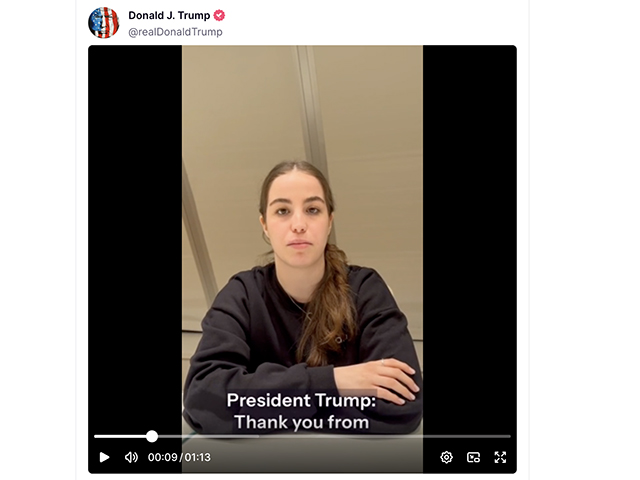 Бывшая заложница Агам Бергер записала обращение к Трампу. Президент особо отметил это
