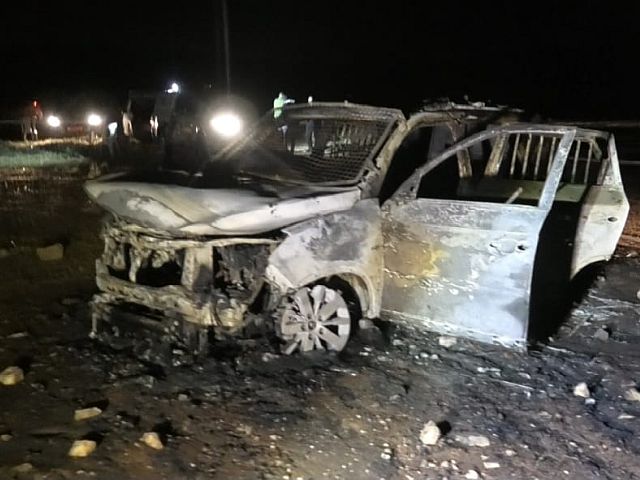 Около форпоста "Гиват а-Баладим" была сожжена машина полиции, задержаны 17 подозреваемых

