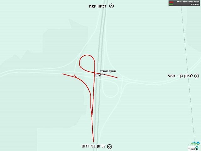 В  связи с проведением работ 8-9 апреля в ночное время движение по съездному пандусу с шоссе №42 на шоссе №41 в восточном направлении будет закрыто.