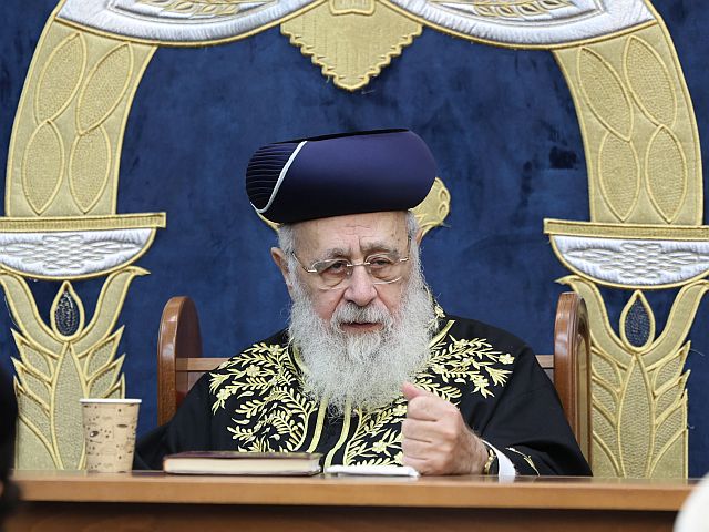 Раввин Ицхак Йосеф: "Если бы мы пошли с левыми, было бы лучше"