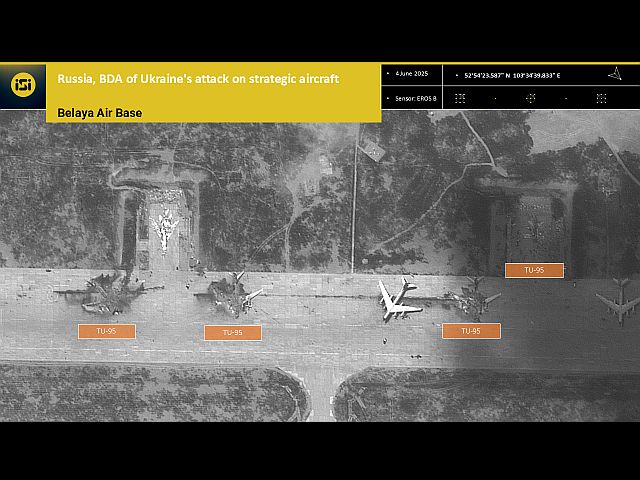 Авиабаза "Белая" в Иркутской области. Спутниковый снимок ImageSat International (ISI), компании по спутниковым и космическим разведывательным решениям