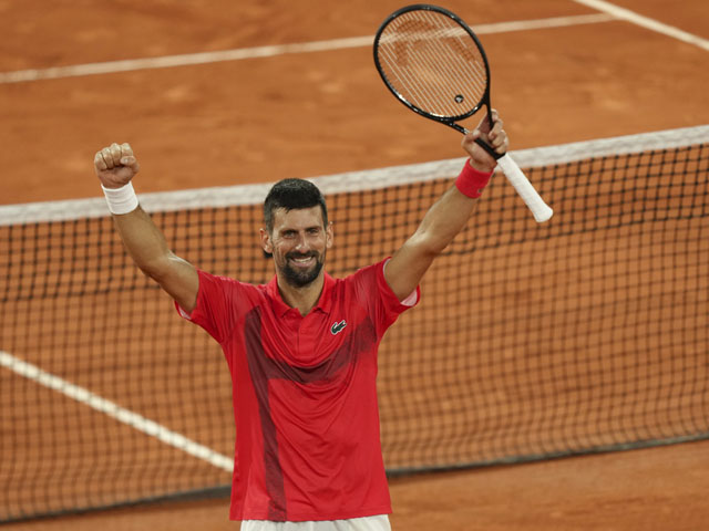 Джокович и Синнер вышли в полуфинал Открытого чемпионата Франции