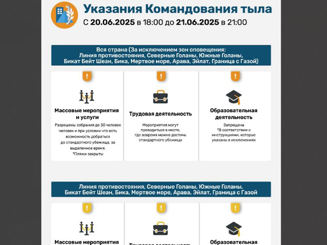 Командование тыла оставило действующие на данный момент инструкции без изменений