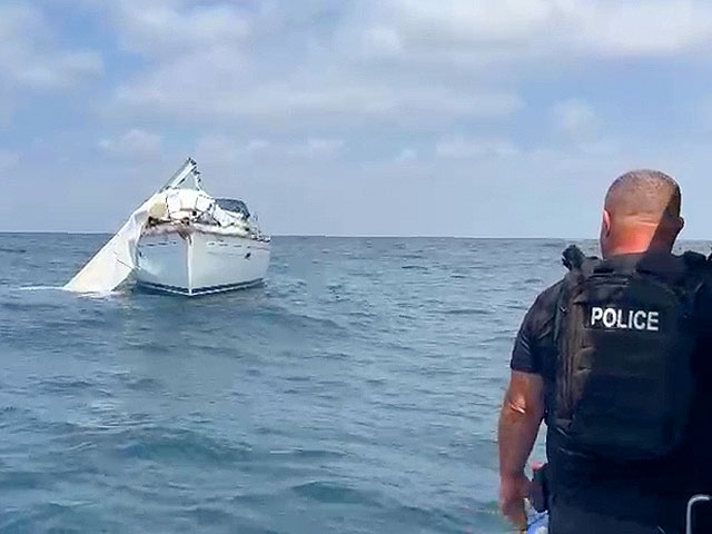 Морская полиция спасла яхту с израильтянами, прибывшими из Кипра. Видео
