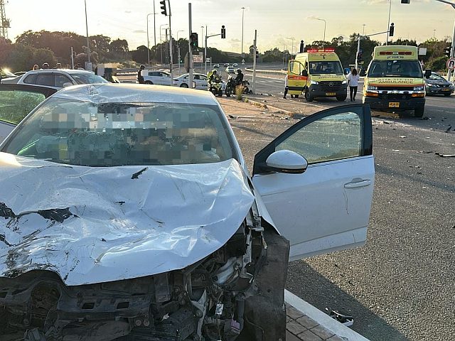 Авария возле Рош а-Аина: мотоциклист в тяжелом состоянии