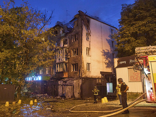 Киев под ударами российских ракет и беспилотников. Фоторепортаж