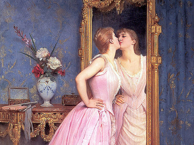 Картина "Тщеславие", Auguste Toulmouche, 1889 год