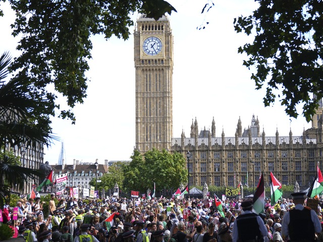 Демонстрация в поддержку Palestine Action в Лондоне. Фоторепортаж
