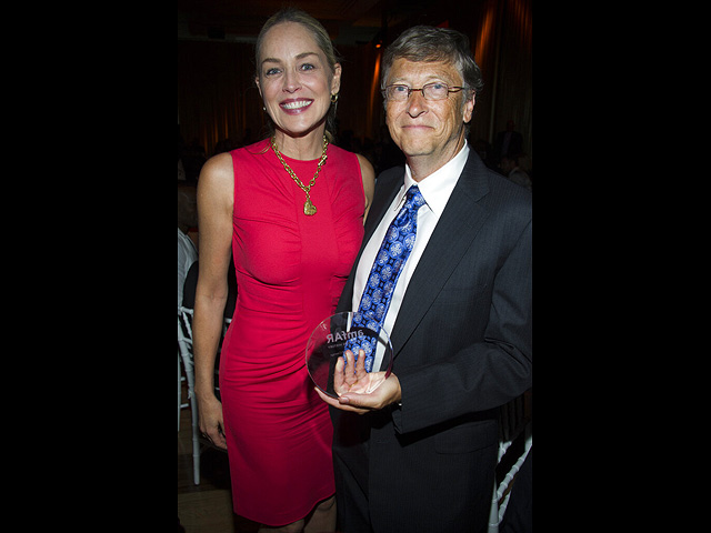 С Шерон Стоун, 2012 год