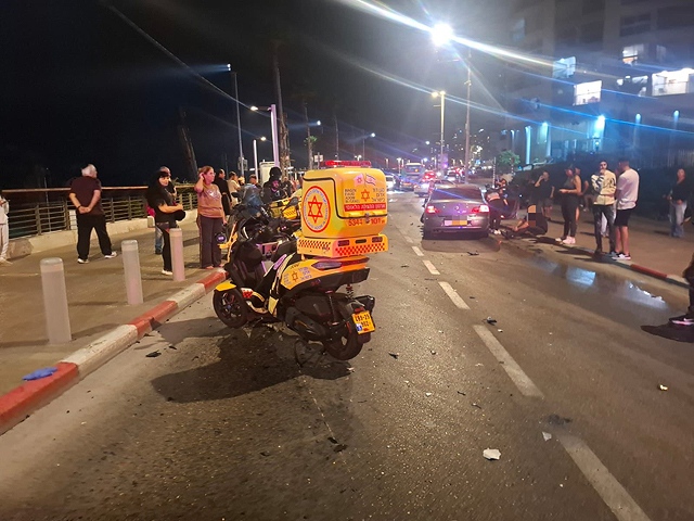 В Бат-Яме в результате ДТП тяжело травмирован мотоциклист