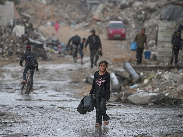Газа затоплена после первой осенней бури. Фоторепортаж