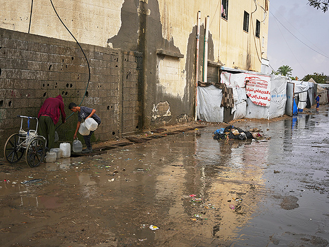 Газа затоплена после первой осенней бури. Фоторепортаж