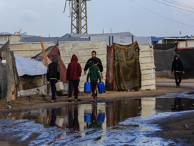 Газа затоплена после первой осенней бури. Фоторепортаж