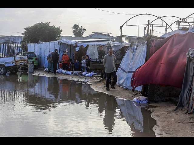 Газа затоплена после первой осенней бури. Фоторепортаж