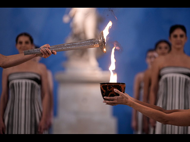 В Греции зажжен огонь зимних олимпийских игр 2026 года. Фоторепортаж