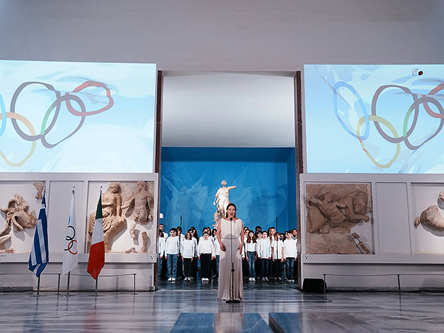 В Греции зажжен огонь зимних олимпийских игр 2026 года. Фоторепортаж