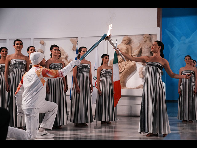 В Греции зажжен огонь зимних олимпийских игр 2026 года. Фоторепортаж