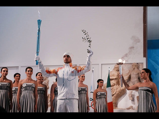 В Греции зажжен огонь зимних олимпийских игр 2026 года. Фоторепортаж