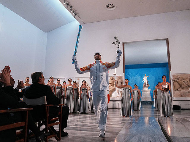 В Греции зажжен огонь зимних олимпийских игр 2026 года. Фоторепортаж