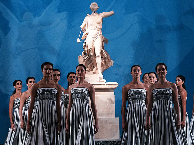 В Греции зажжен огонь зимних олимпийских игр 2026 года. Фоторепортаж