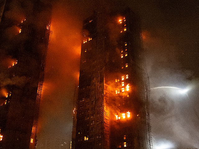 Пожар в высотном комплексе в Гонконге: множество жертв. Фоторепортаж