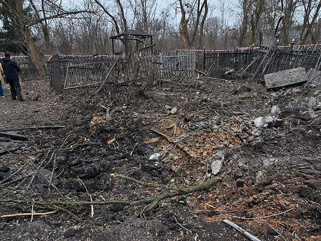В результате российской атаки БПЛА и ракетами пострадало еврейское кладбище Харькова