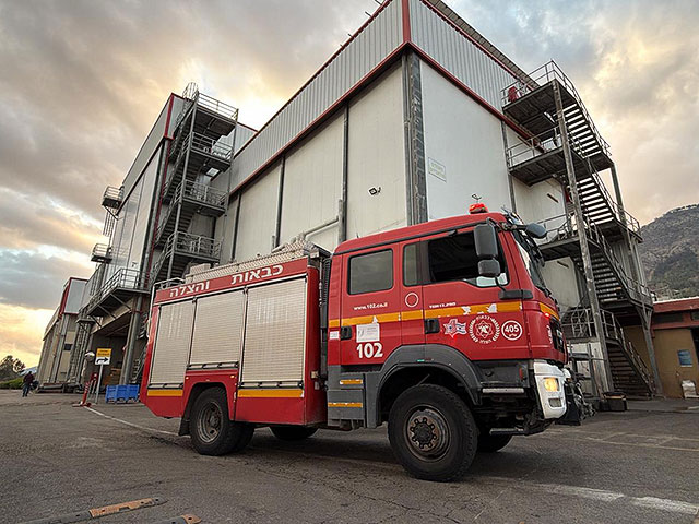 Утечка опасных веществ на заводе в Кирьят-Шмоне локализована, пострадавших нет