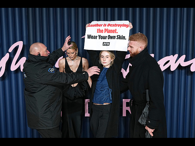 Акция протеста движения за этичное обращение с животными (PETA)