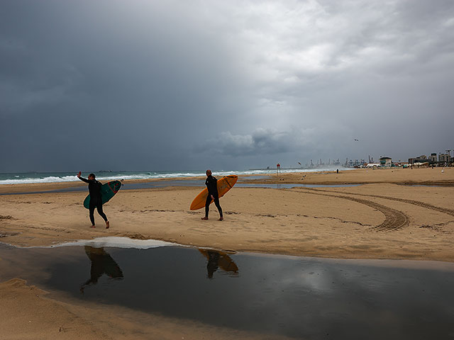 Шторм "Байрон" в Израиле. Фоторепортаж