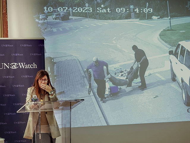 Айелет Самерано, мать Йонатана Самерано, тело которого было похищено и доставлено в сектор Газа сотрудниками UNRWA после того, как он был убит  7 октября