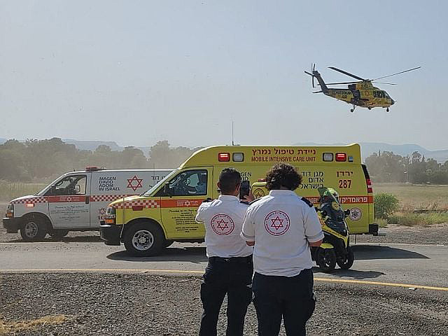 Авария в Самарии, тяжело травмирован мужчина