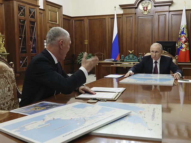 Сальдо во время встречи с Путиным